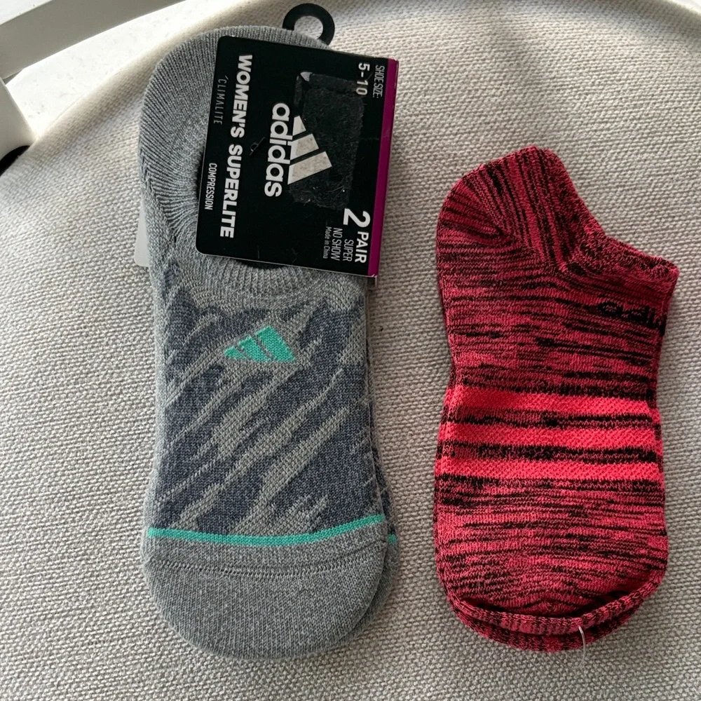 Adidas Superlite Climalite Compression & S Madden No Show Socks